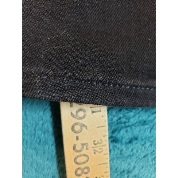 Old Navy Jeans Sz 14 Womens Black Stretch Pants Denim Casual High Rise Flared - Picture 8 of 12